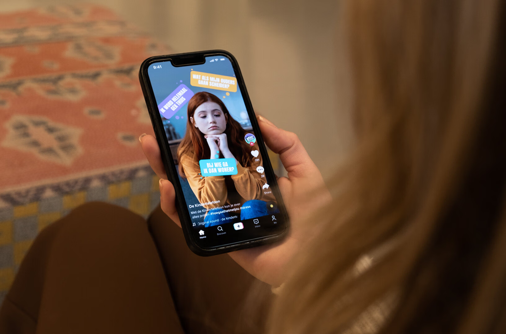 Kindertelefoon Social Campagne Stress